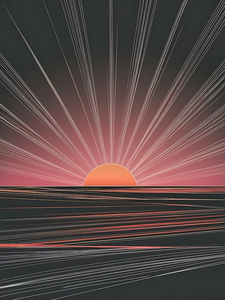 Sunset Over The Ocean 3