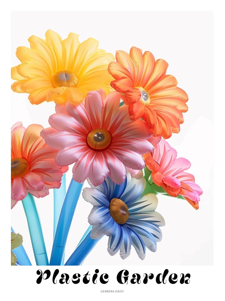 Dreamy Inflatable Flowers Poster Gerbera Daisy 2