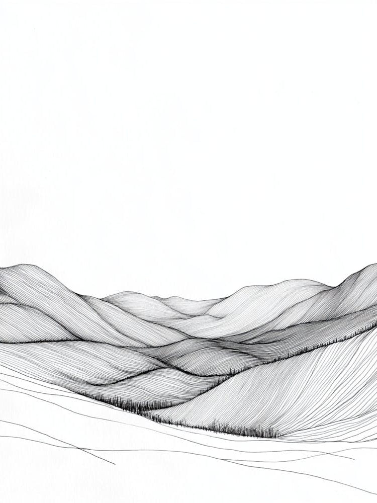 Landscape In Black And White