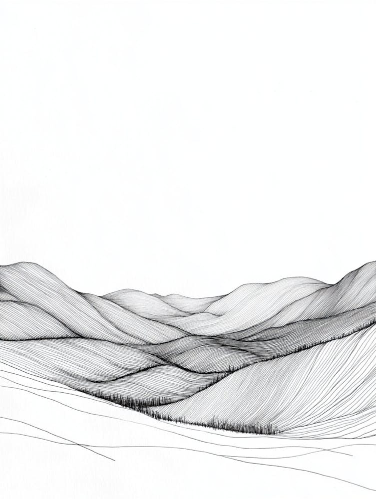 Landscape In Black And White