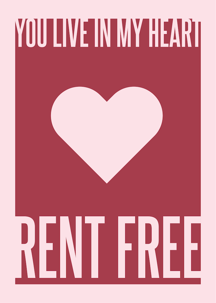 Love Poster Rent Free