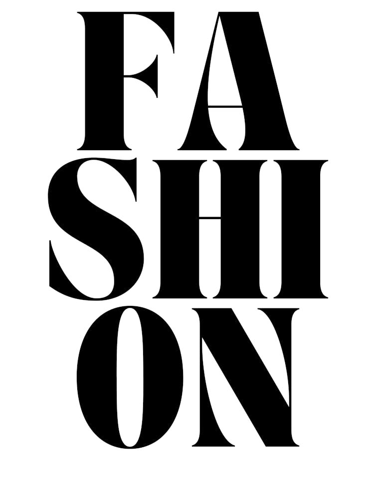 Fashion Typography Wall