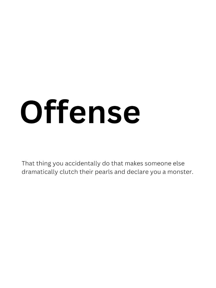 Offense Definition Meaning