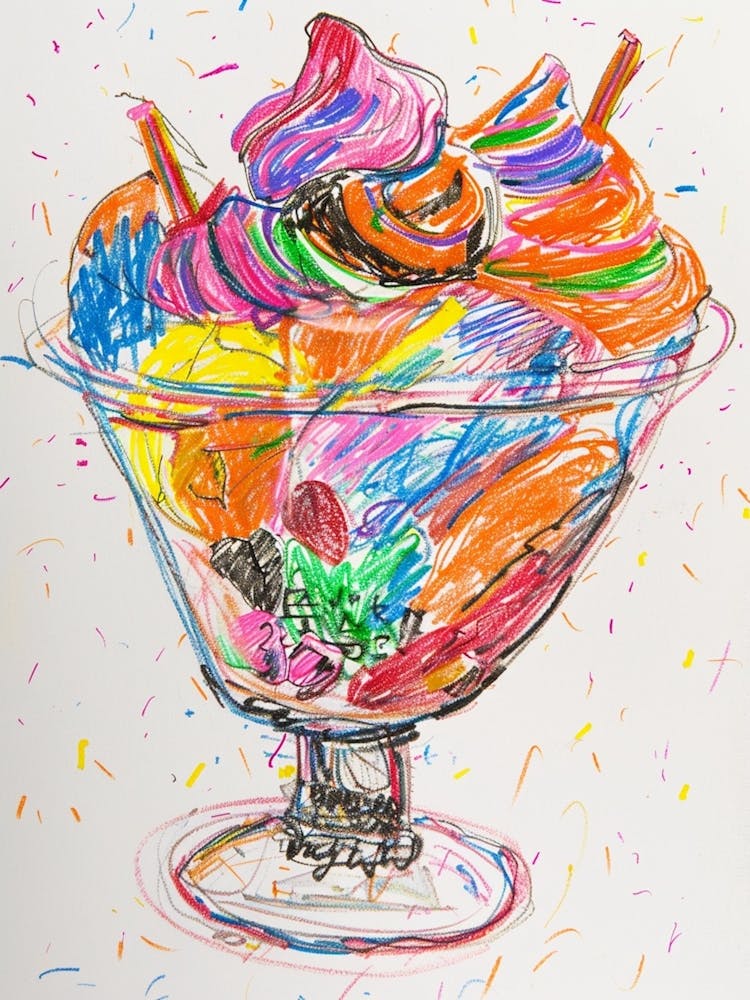 Jelly Trifle Children S Scribble Style 1