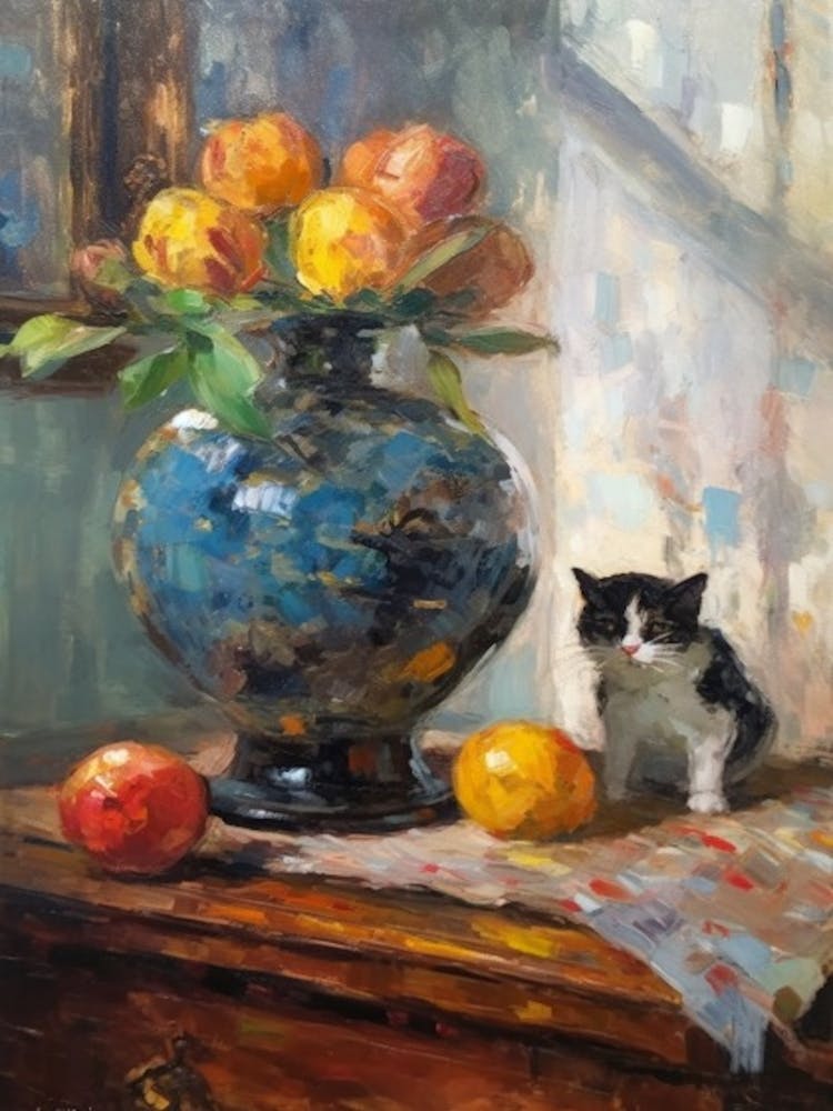 Lotus mit einer Katze 3