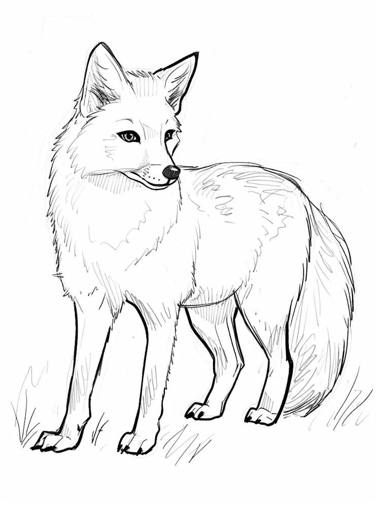 B&W Arctic Fox