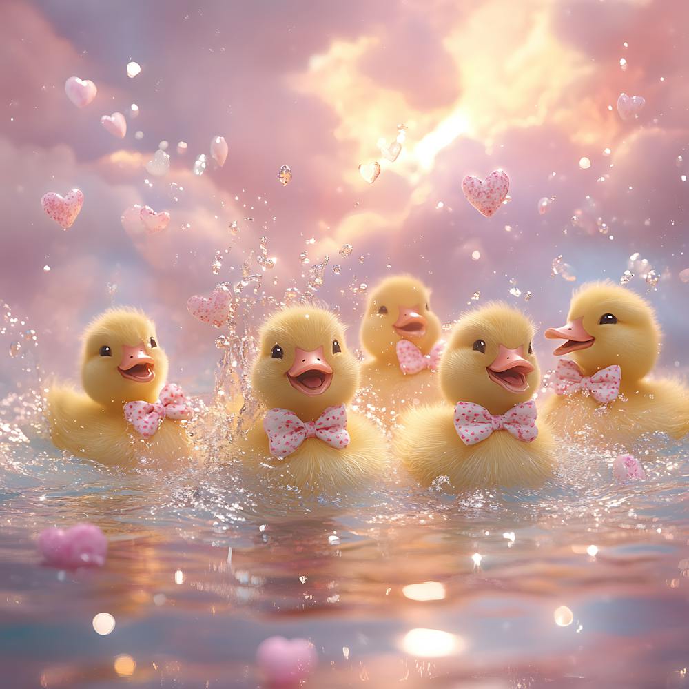 Ducks In The Water 6