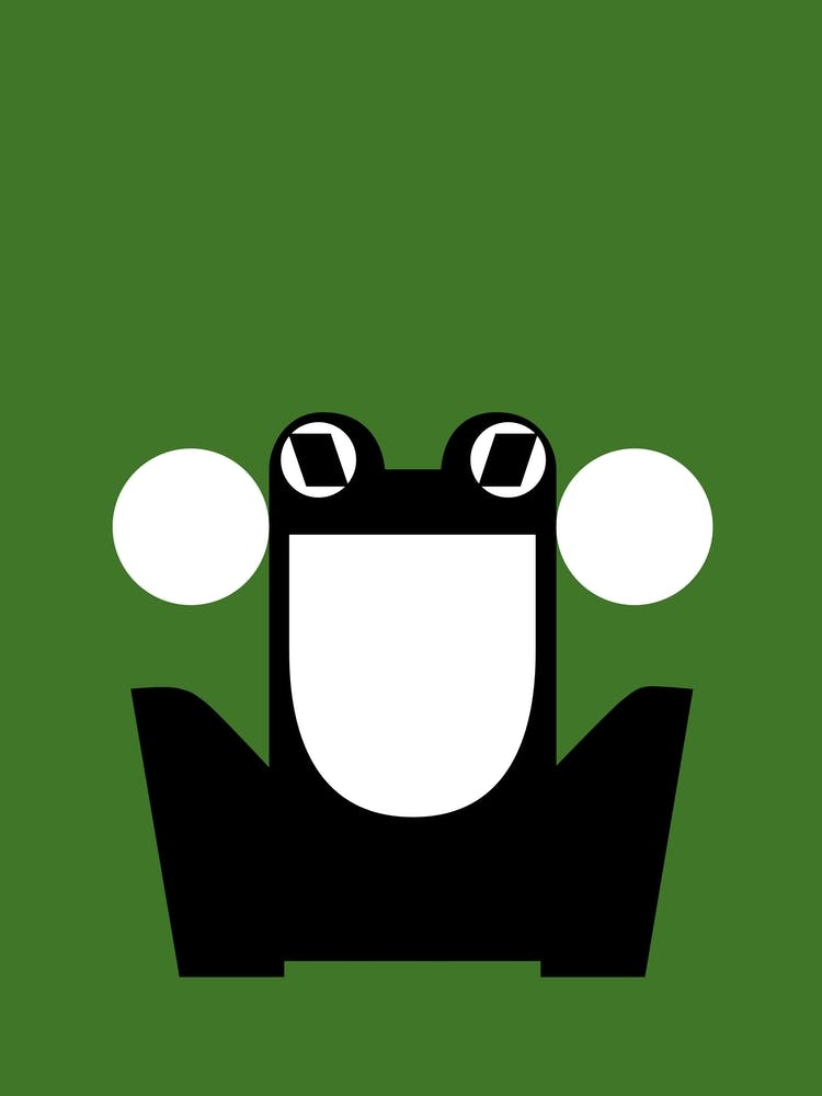 Abstract Frog Green