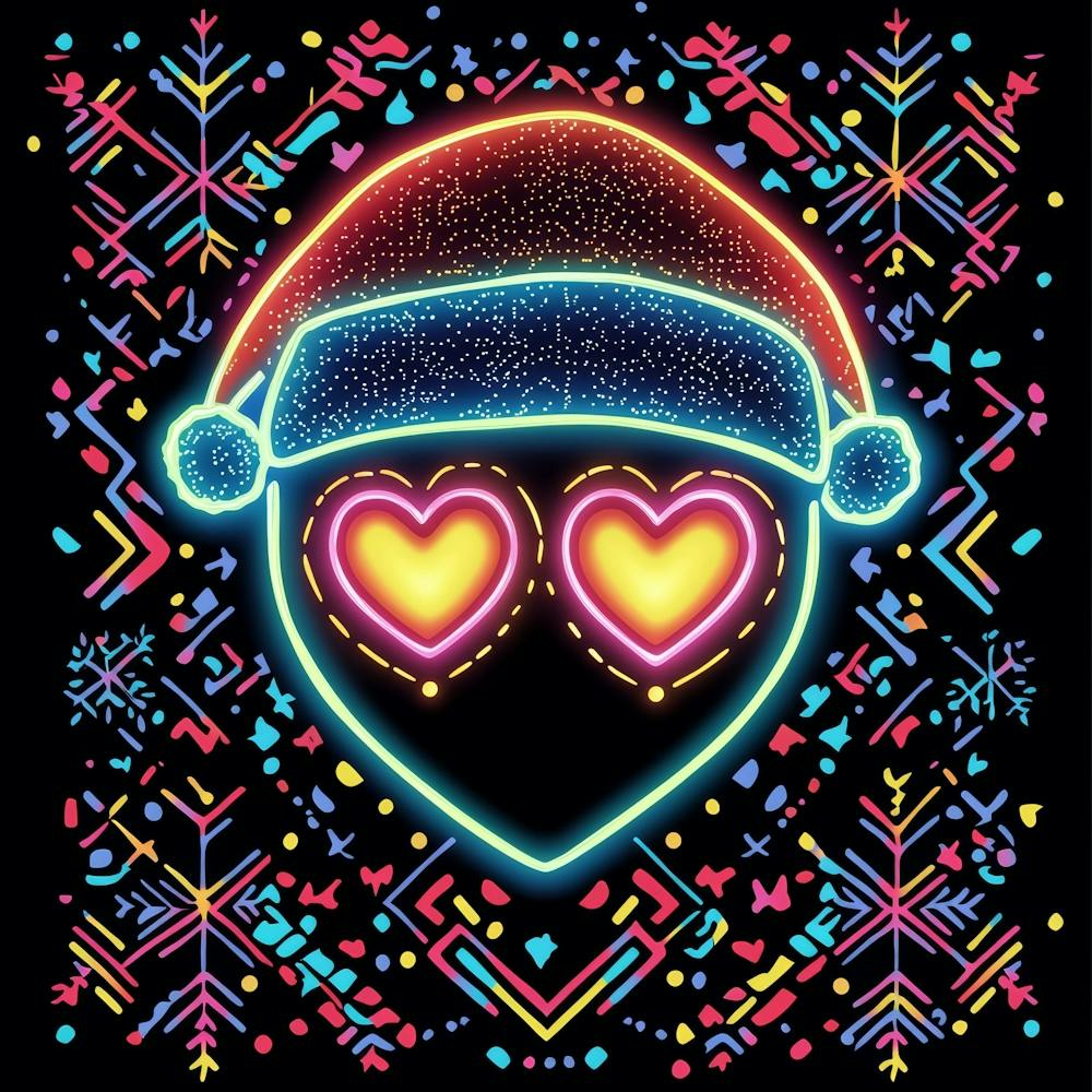 Neon Santa Hat