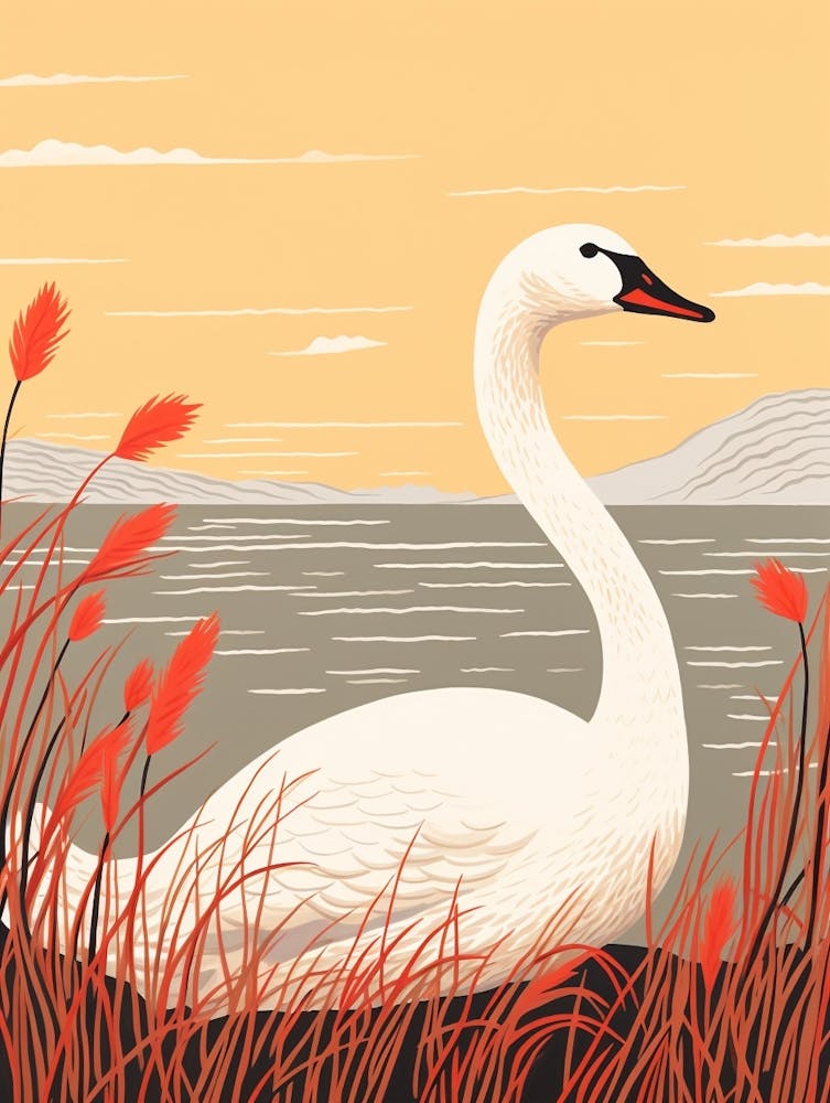 Bird Illustration Swan 2