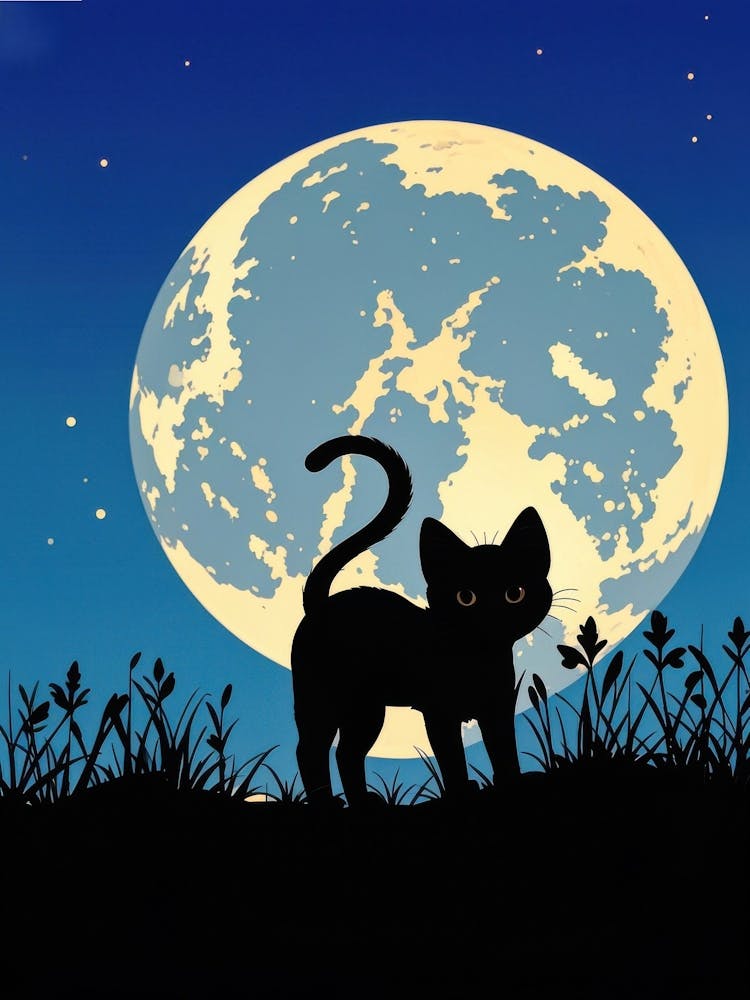 Cat In The Moonlight 6