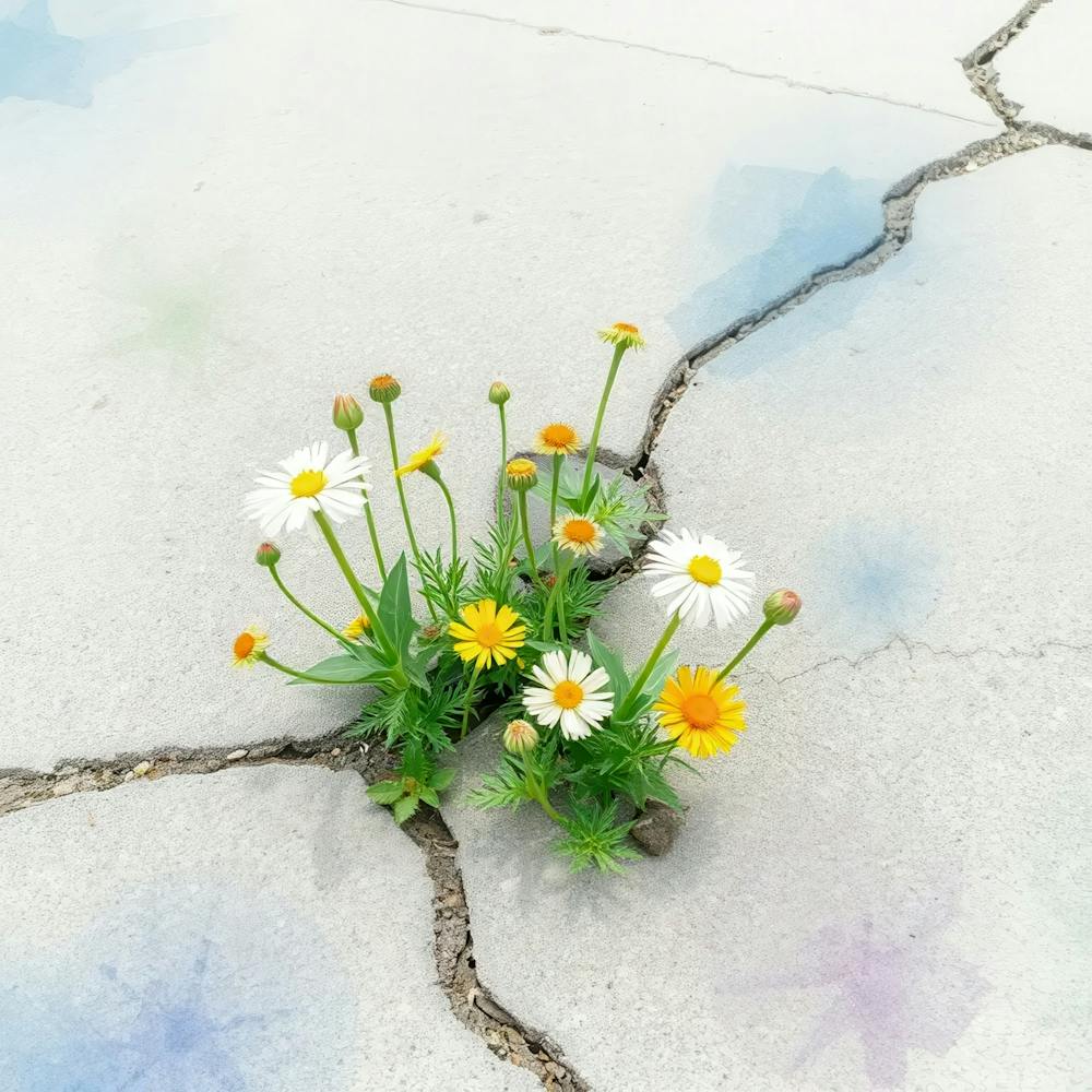 Flowers In The Crack