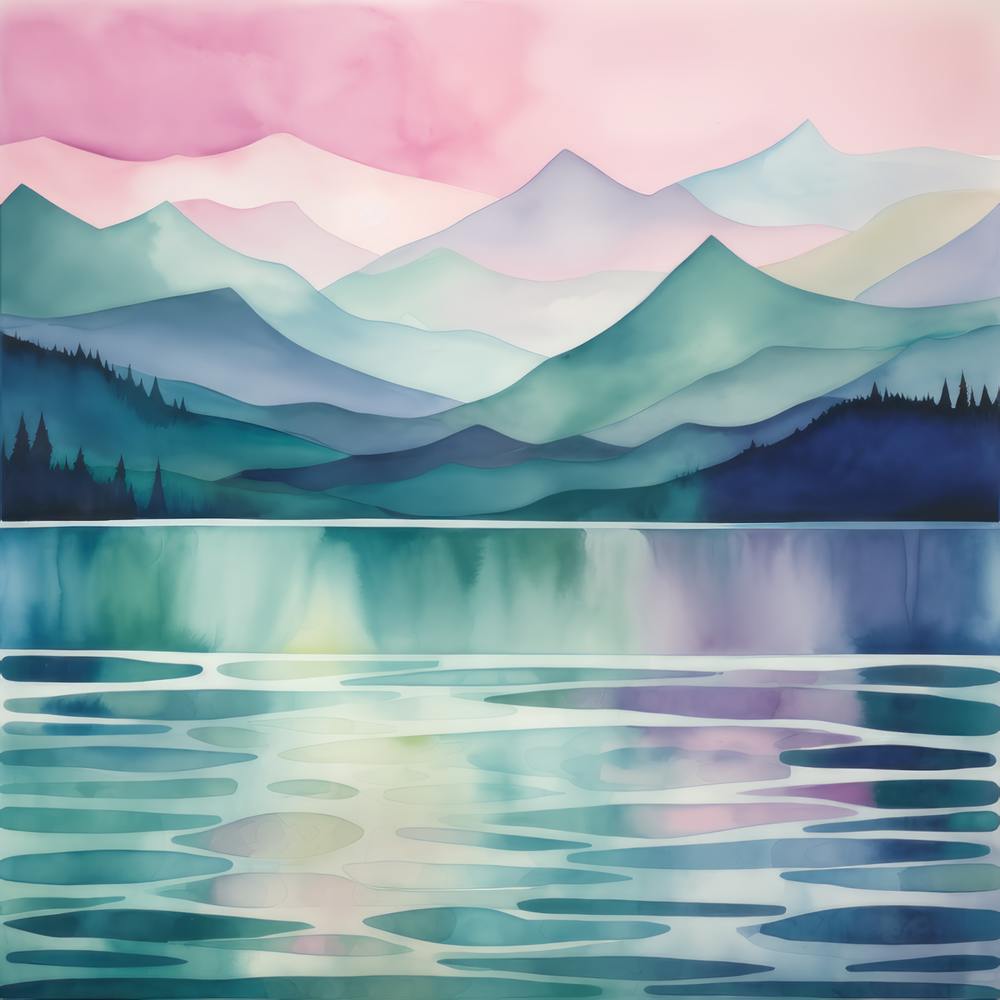 Twilight Tranquil Lake