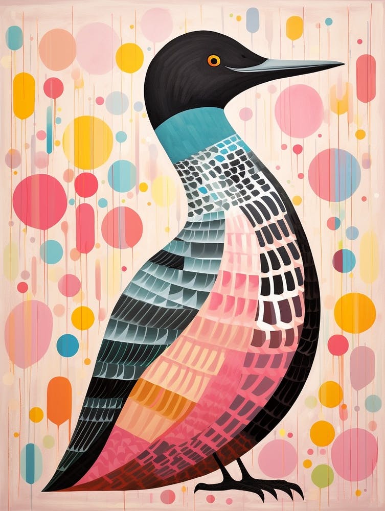 Pink Scandi Common Loon 3