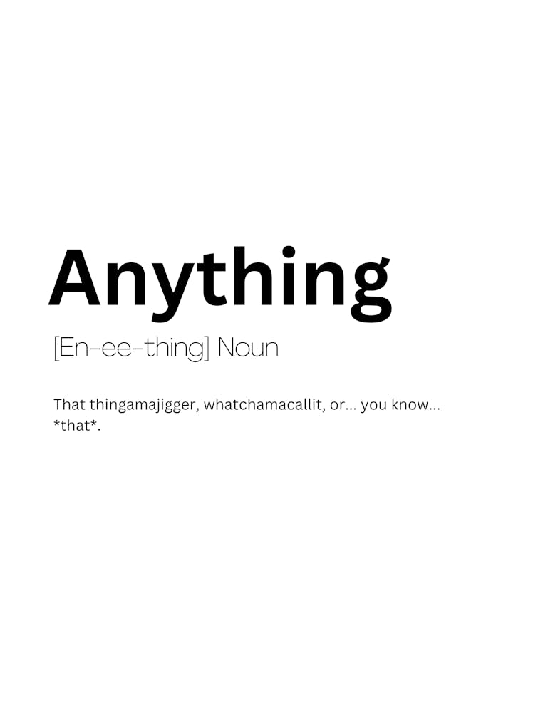 Anything Definition Meaning