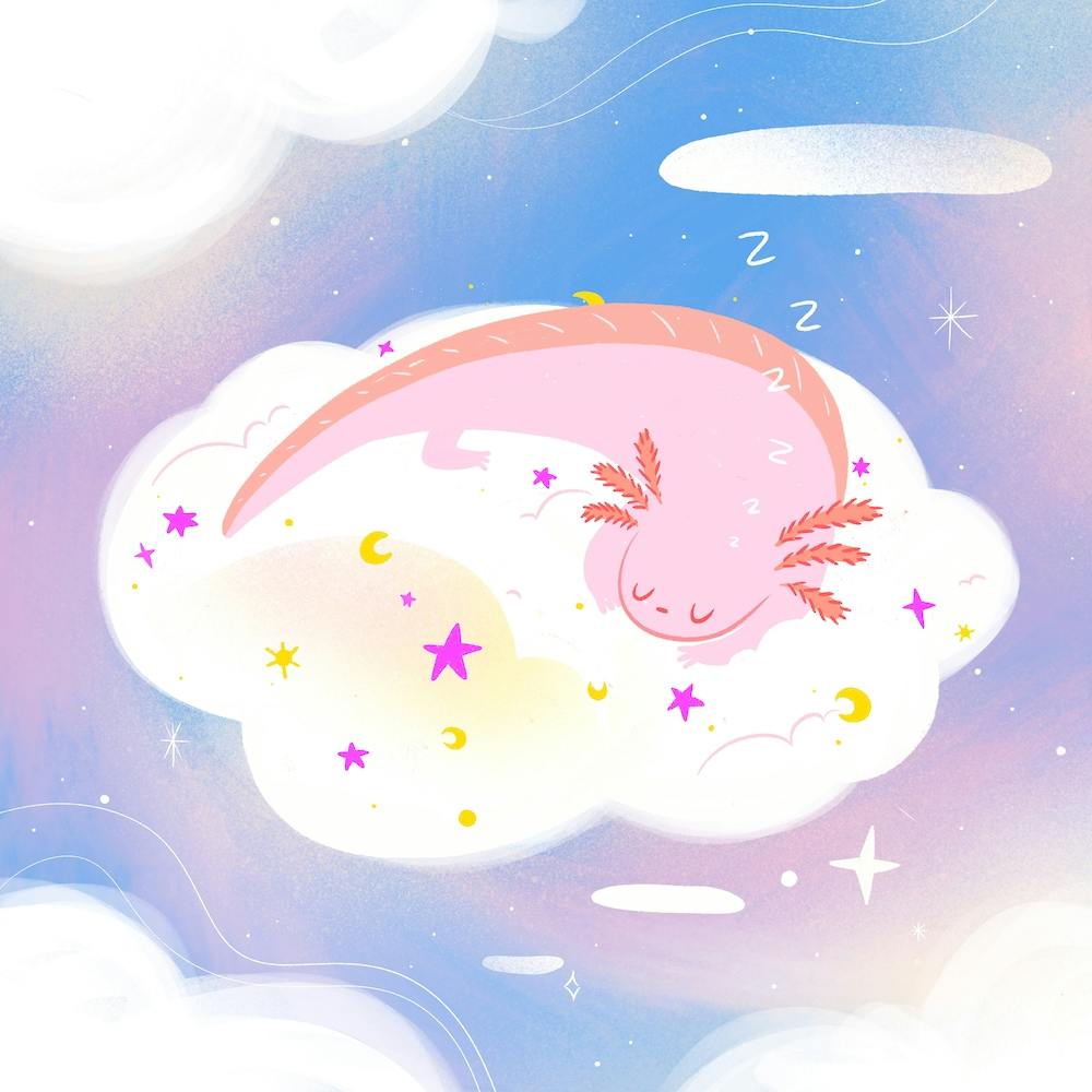 Dreaming Axolotl Square