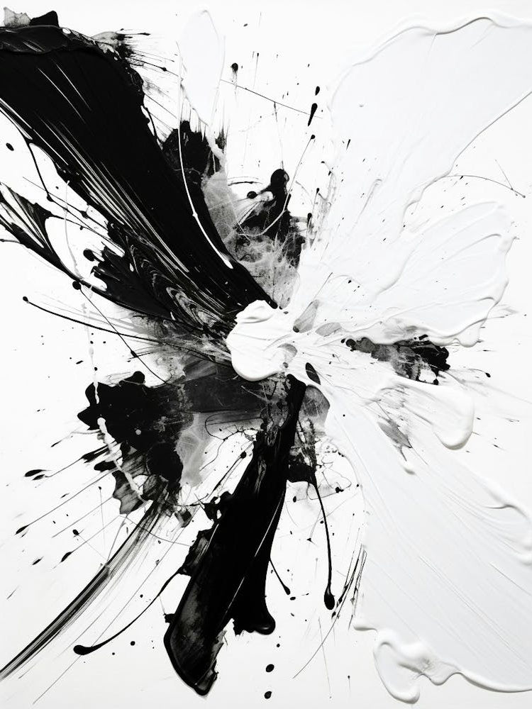 Spectrum Of Emotions Abstract Black And White 5