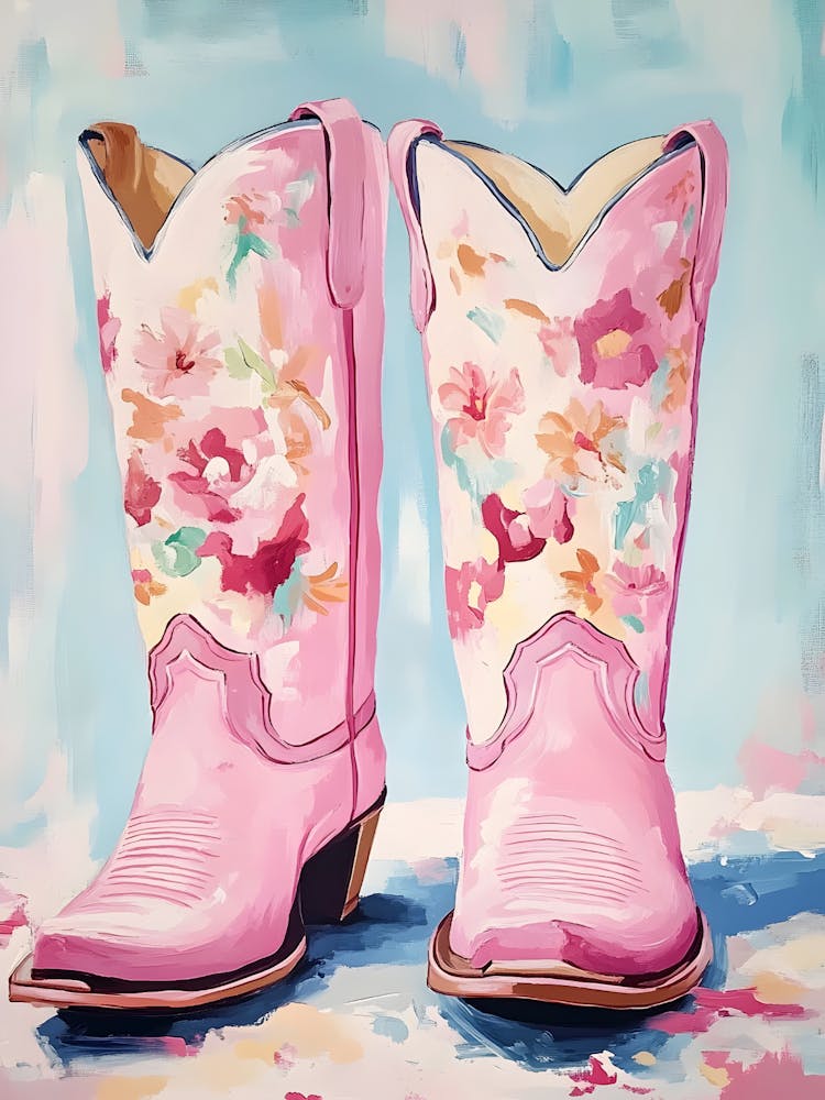 Pink Cowboy Boots 23