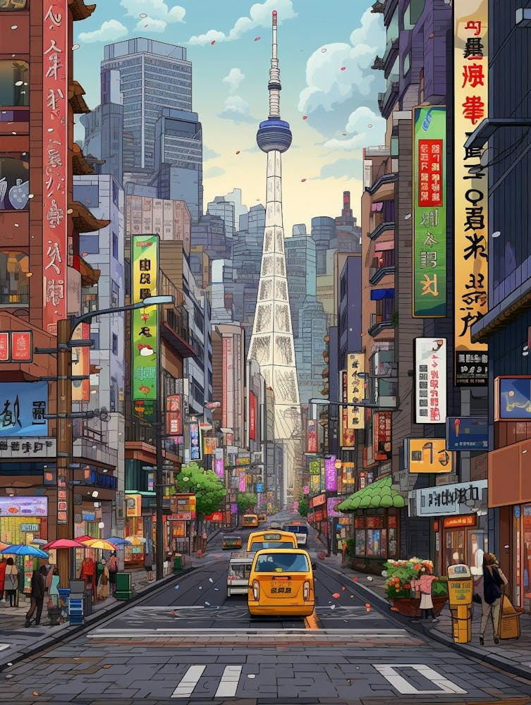 Seoul Pixel Art 3