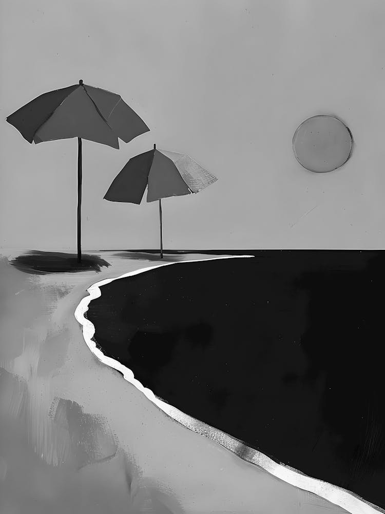 Umbrellas On The Beach 4