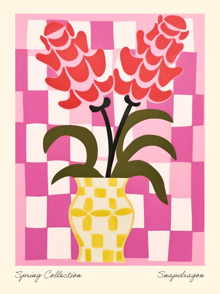 Spring Collection Snapdragon Flower Vase 4