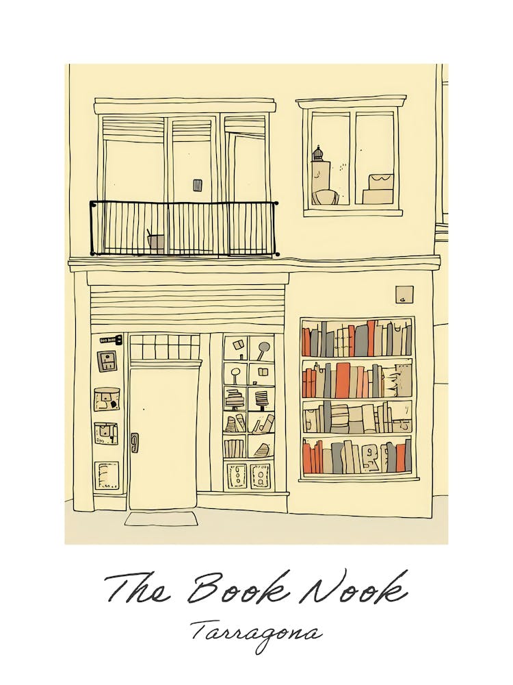 Tarragona The Book Nook Pastel Colours 1 Poster
