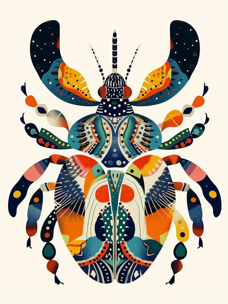 Colourful Insect Illustration Beetle 13