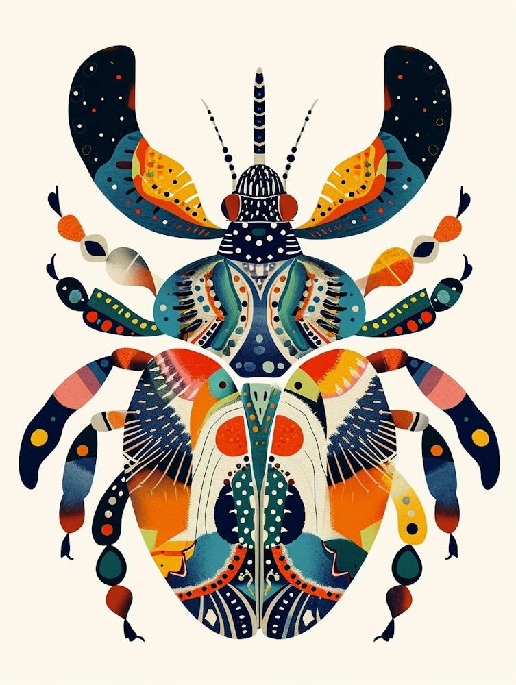 Colourful Insect Illustration Beetle 13