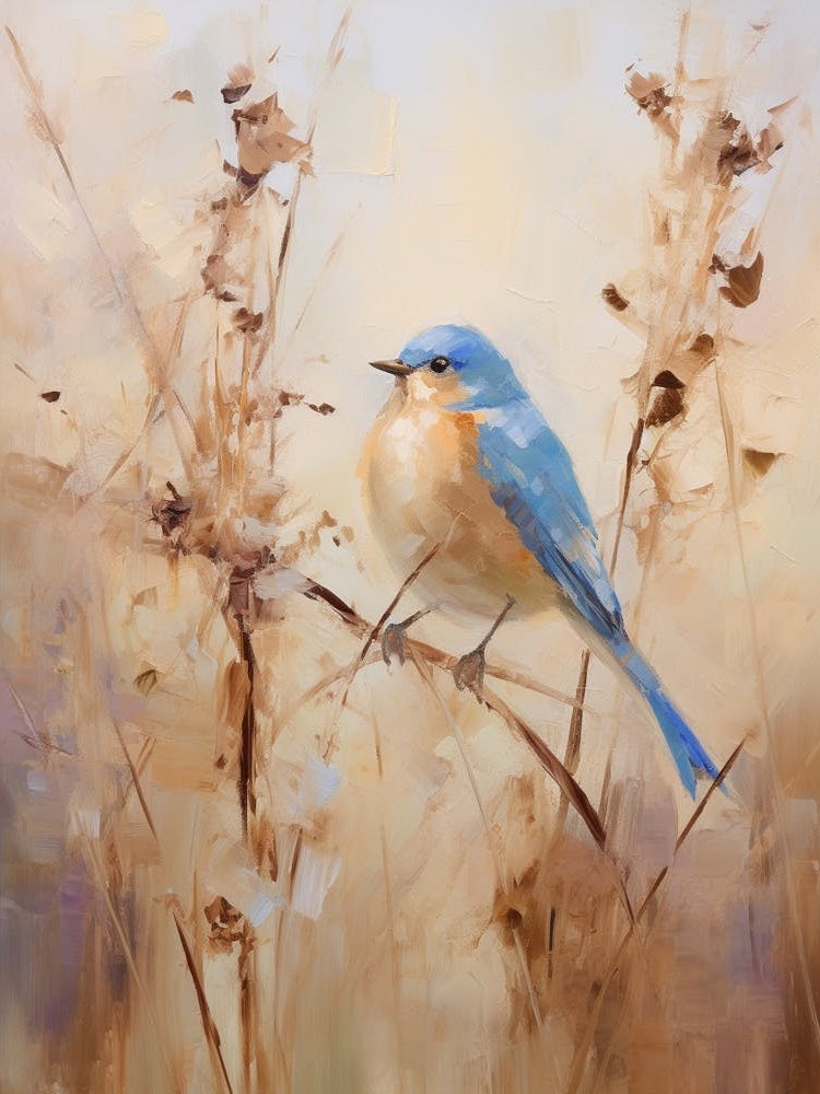 Bird Painting Eastern Bluebird 1