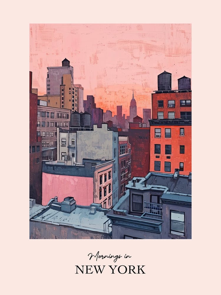 Mornings In New York Rooftops Morning Skyline 3