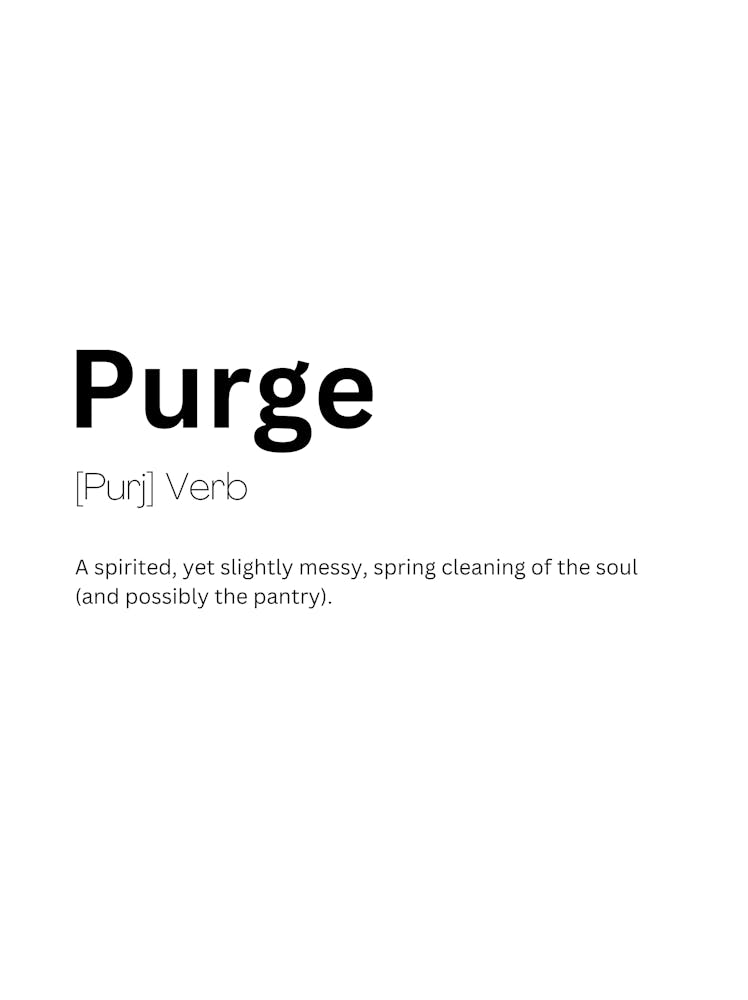 Purge Definition Meaning