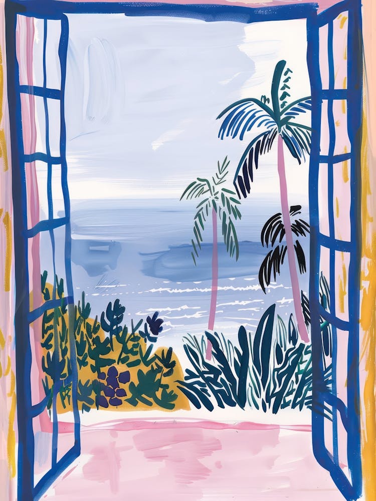 Travel Poster Happy Places Malibu 1
