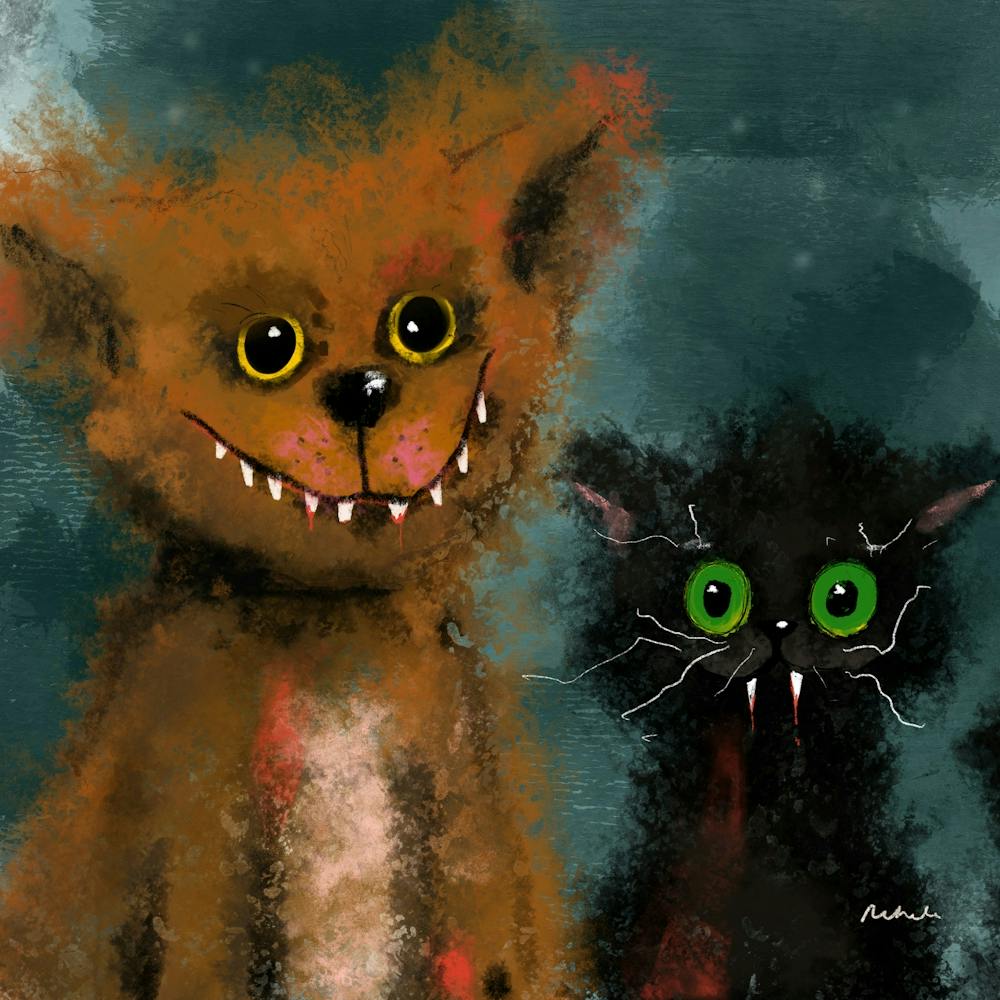 Halloween Dog and Cat