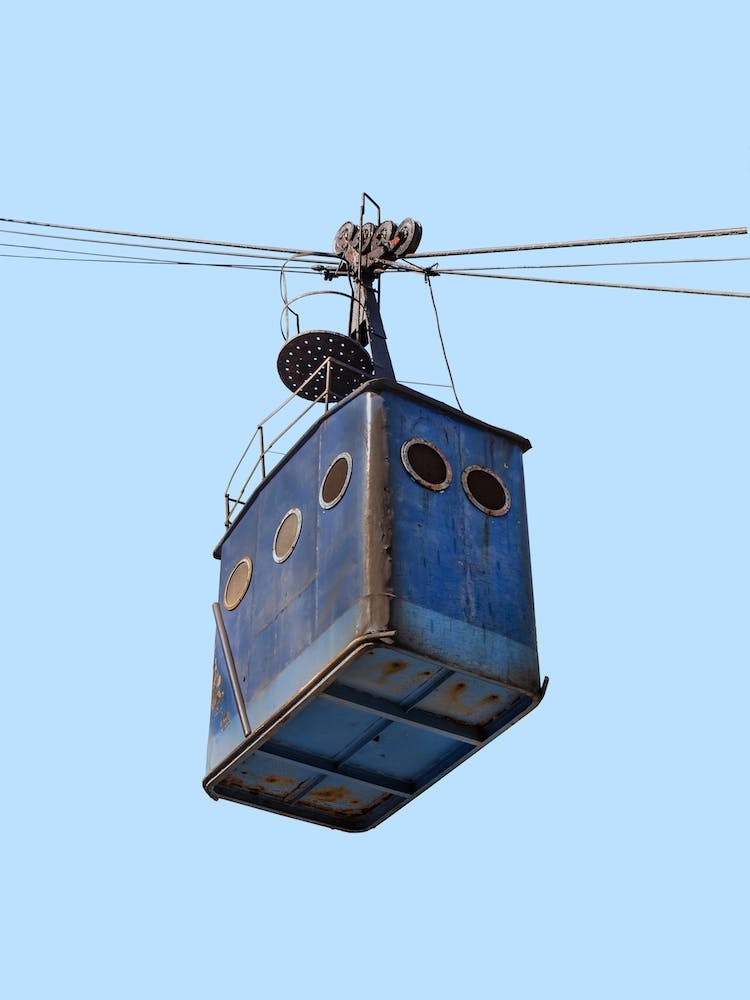Fahrzeugsammlung Seilbahn Blau