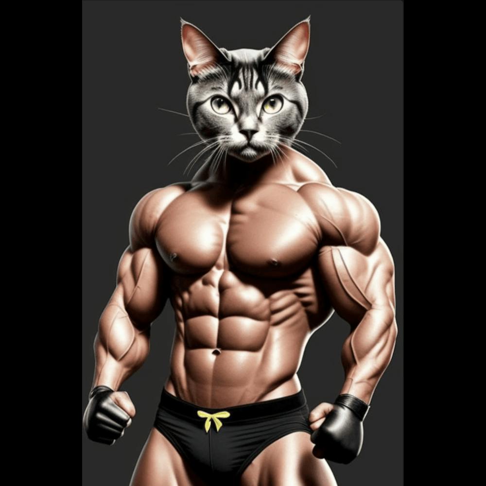 Cat Bodybuilder