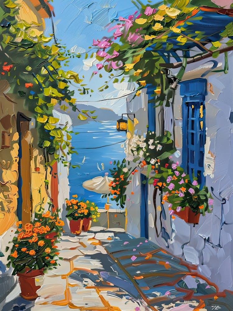Balcony Painting In Bodrum 2