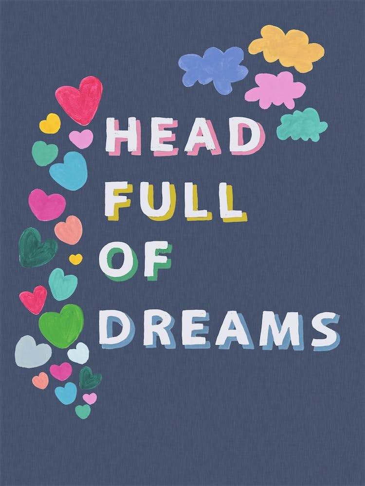 Head Full Of Dreams In Blue