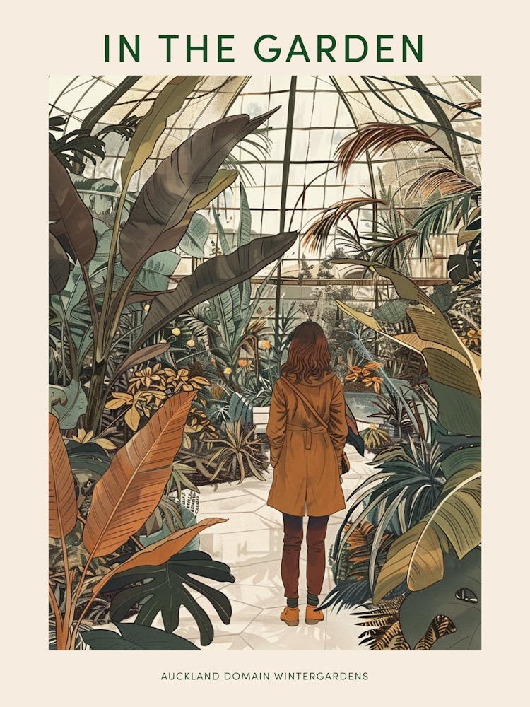 In The Garden Poster Auckland Domain Wintergardens New Zealand 1