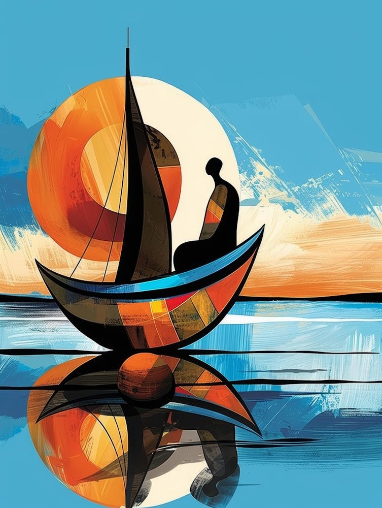 Sailboat At Sunset 37