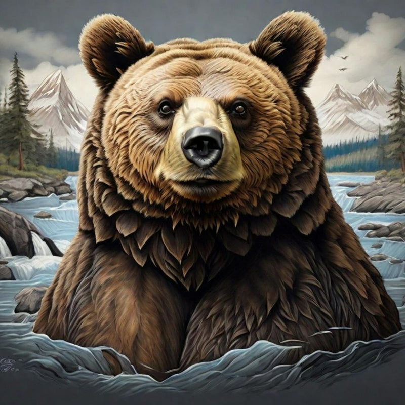 Bear In The River