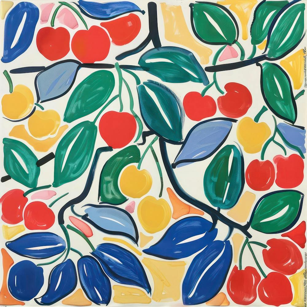 Cherries Matisse Style 3