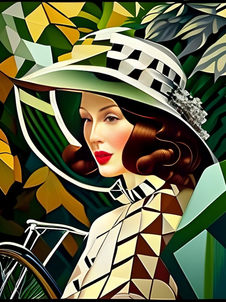 Lady In Green Hat