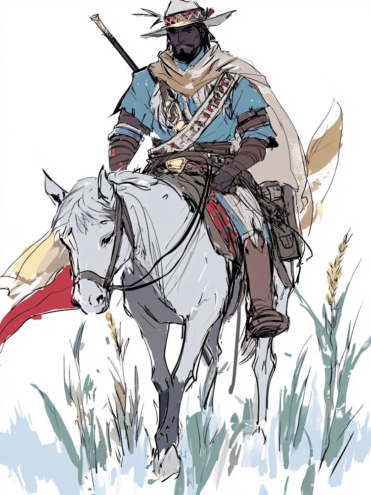 The Black Samurai Warrior