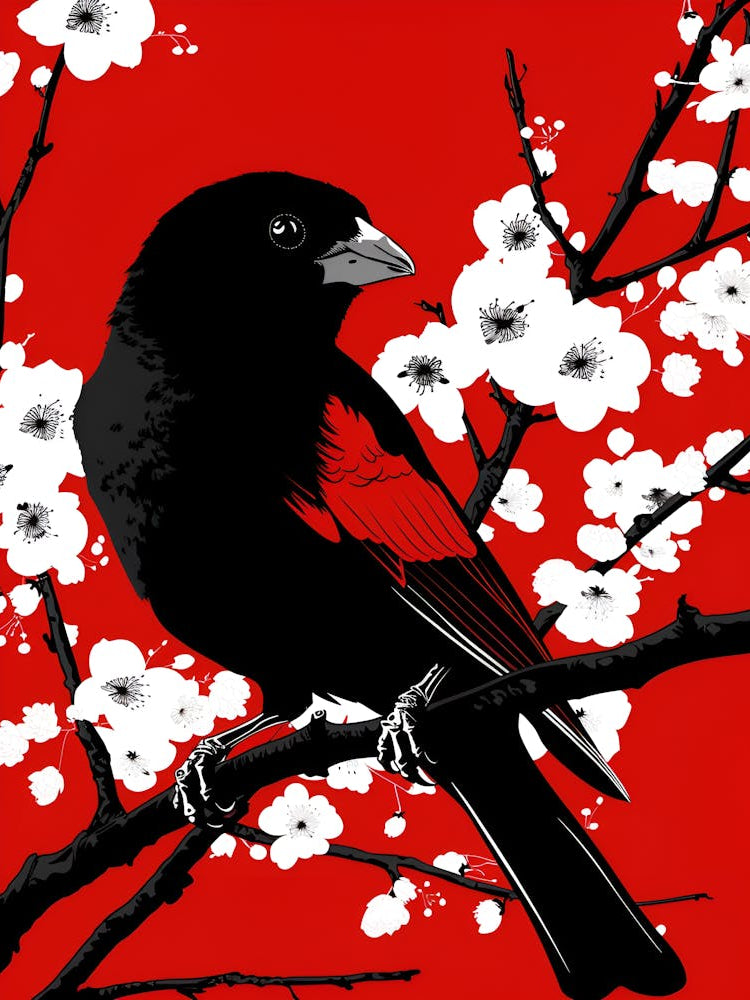 Cherry Blossom Bird