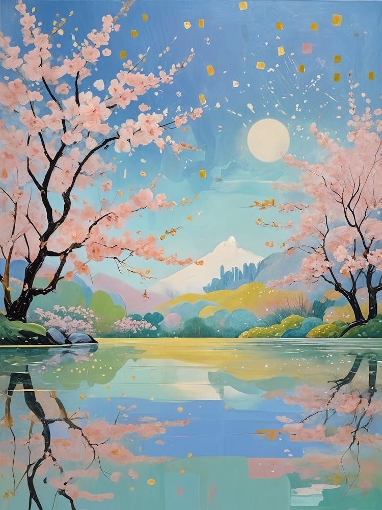 Cherry Blossom Lake no1