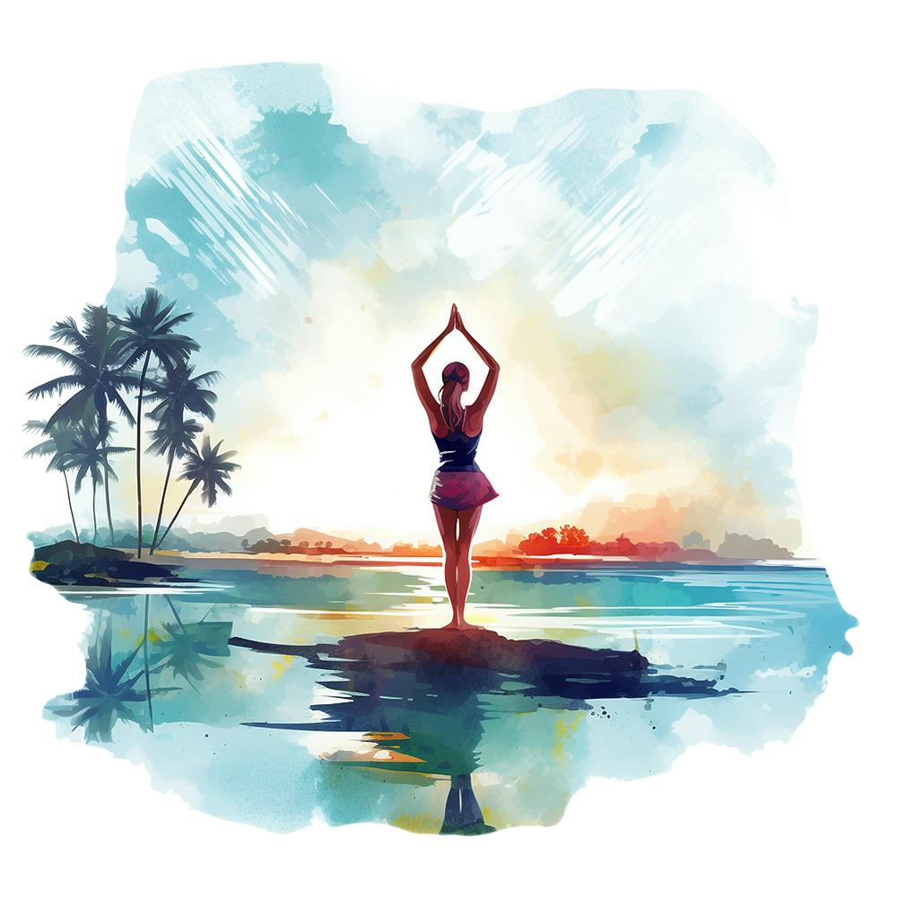Watercolor Yoga 19