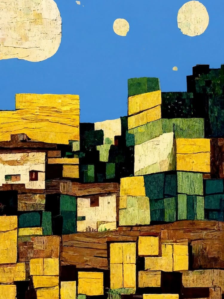 Minecraft Landschaft Von Van Gogh