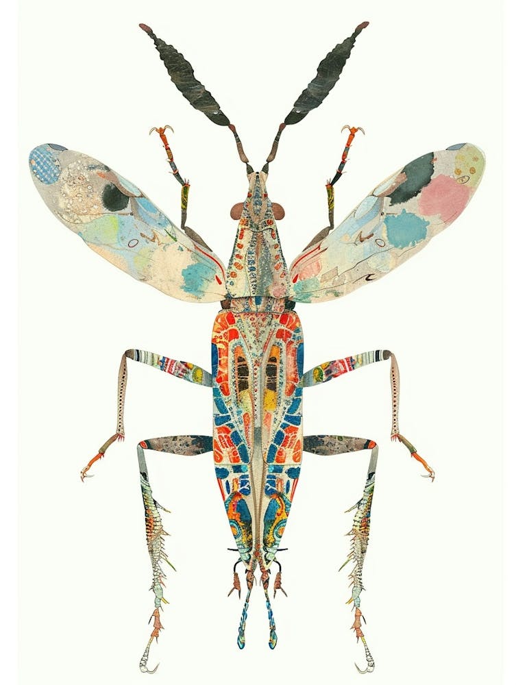 Colourful Insect 6 Illustration