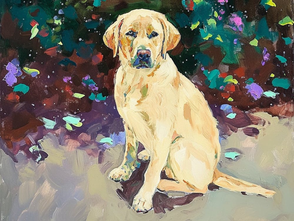 Labrador Acrylic Painting 4