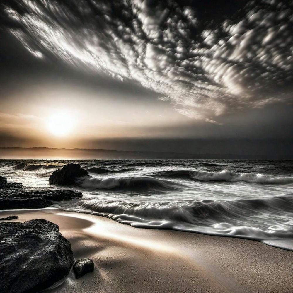 Sunset At The Beach 336